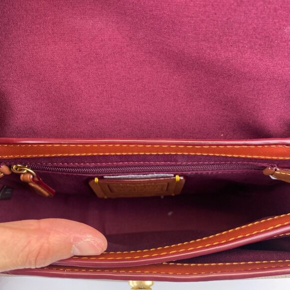 Coach 89089 Signature Canvas Cassie Crossbody 19 in Tan Rust - Picture 8 of 13